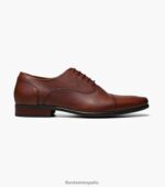 postino 1 puntera balmoral oxford Florsheim hombres LPVB4P117 calzado coñac - Imagen 2