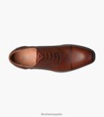 postino 1 puntera balmoral oxford Florsheim hombres LPVB4P117 calzado coñac - Imagen 4