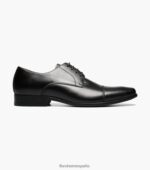 postino 1 puntera oxford Florsheim hombres LPVB4P121 calzado negro liso - Imagen 2