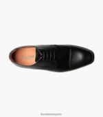 postino 1 puntera oxford Florsheim hombres LPVB4P121 calzado negro liso - Imagen 4