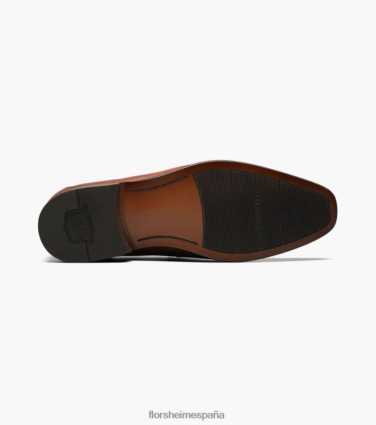 postino 2 puntera lisa oxford Florsheim hombres LPVB4P127 calzado coñac - Imagen 3