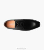 postino 2 puntera lisa oxford Florsheim hombres LPVB4P128 calzado negro - Imagen 4