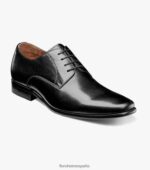 postino 2 puntera lisa oxford Florsheim hombres LPVB4P129 calzado negro liso