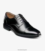 Previsión impermeable con puntera Oxford Florsheim hombres LPVB4P206 calzado negro