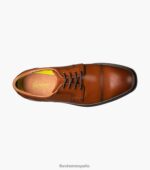 Previsión impermeable con puntera Oxford Florsheim hombres LPVB4P207 calzado coñac - Imagen 4