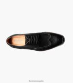 punta de ala sorrento oxford Florsheim hombres LPVB4P147 calzado negro - Imagen 4