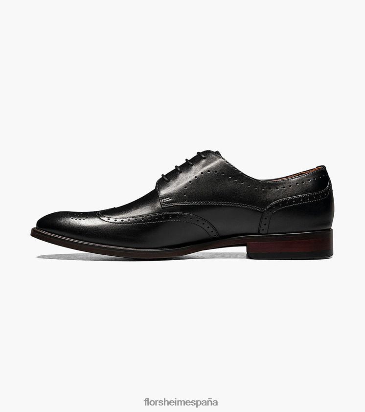 punta de ala sorrento oxford Florsheim hombres LPVB4P147 calzado negro - Imagen 5