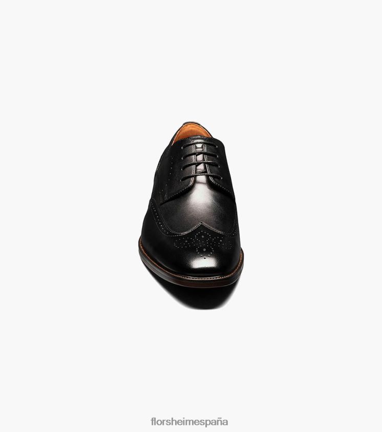 punta de ala sorrento oxford Florsheim hombres LPVB4P147 calzado negro - Imagen 6