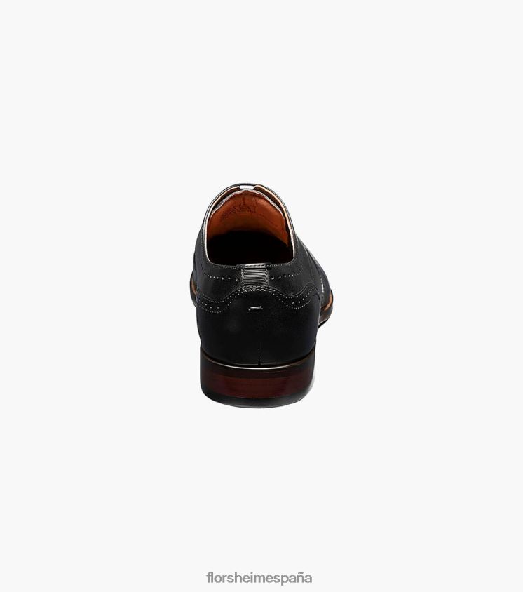 punta de ala sorrento oxford Florsheim hombres LPVB4P147 calzado negro - Imagen 7