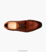 punta de ala sorrento oxford Florsheim hombres LPVB4P148 calzado coñac - Imagen 4