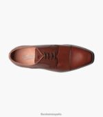 puntera angelo oxford Florsheim hombres LPVB4P68 calzado coñac - Imagen 4