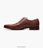 puntera angelo oxford Florsheim hombres LPVB4P68 calzado coñac - Imagen 5