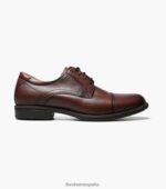 puntera central oxford Florsheim hombres LPVB4P286 calzado coñac - Imagen 3