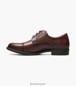 puntera central oxford Florsheim hombres LPVB4P286 calzado coñac - Imagen 6