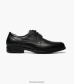 puntera central oxford Florsheim hombres LPVB4P287 calzado negro - Imagen 3