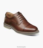 puntera norwalk oxford Florsheim hombres LPVB4P88 calzado coñac caído