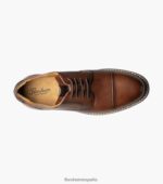 puntera norwalk oxford Florsheim hombres LPVB4P88 calzado coñac caído - Imagen 4