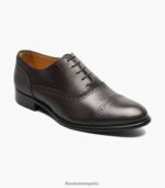 ravel cap toe oxford Florsheim hombres LPVB4P63 calzado marron oscuro