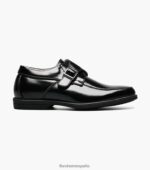 revelar jr. moc toe monk strap oxford Florsheim niños LPVB4P485 calzado negro - Imagen 2