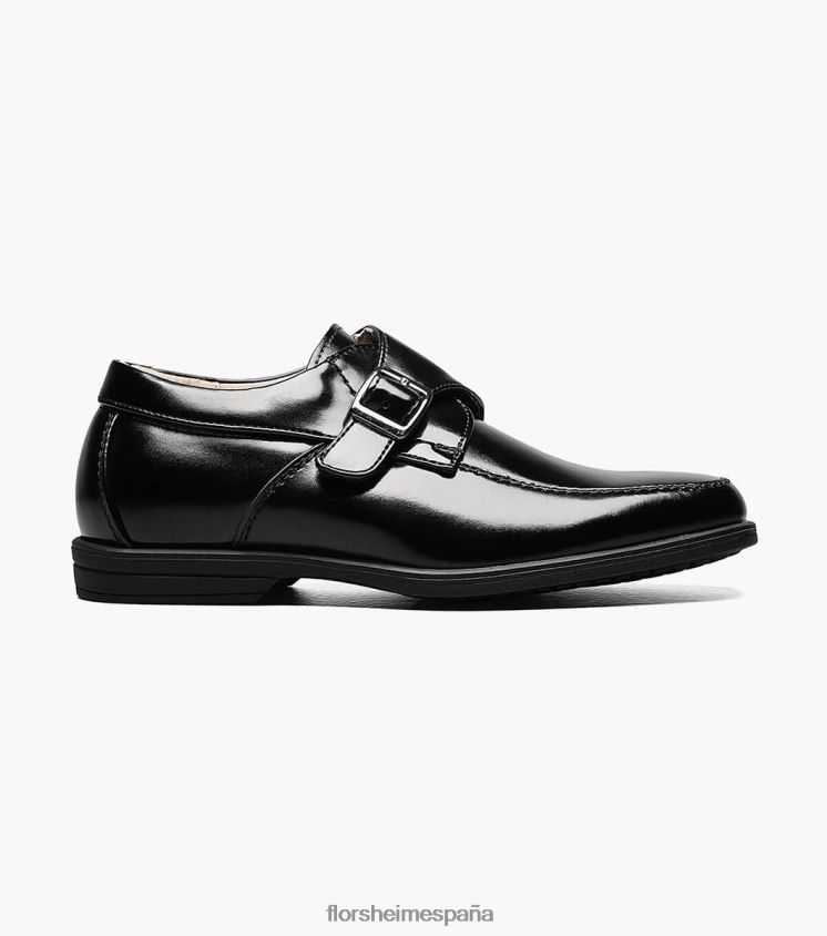 revelar jr. moc toe monk strap oxford Florsheim niños LPVB4P485 calzado negro - Imagen 2
