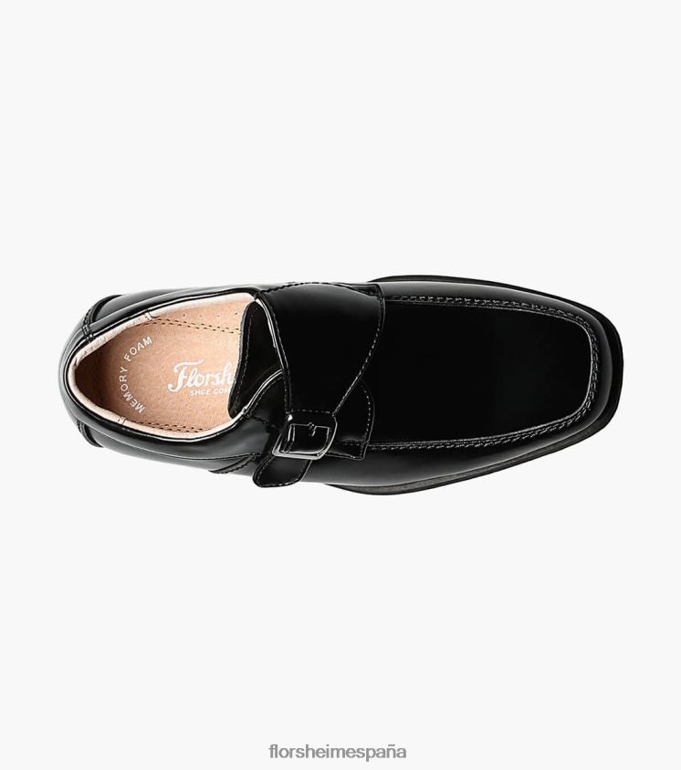revelar jr. moc toe monk strap oxford Florsheim niños LPVB4P485 calzado negro - Imagen 4