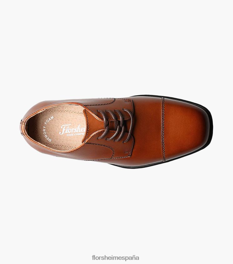revelar jr. puntera oxford Florsheim niños LPVB4P470 calzado coñac - Imagen 4
