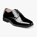 revelar jr. puntera oxford Florsheim niños LPVB4P473 calzado charol negro