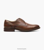 rucci puntera lisa oxford Florsheim hombres LPVB4P56 calzado coñac - Imagen 2