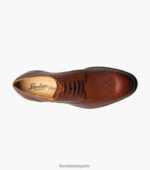 salerno wingtip oxford Florsheim hombres LPVB4P250 calzado coñac - Imagen 4