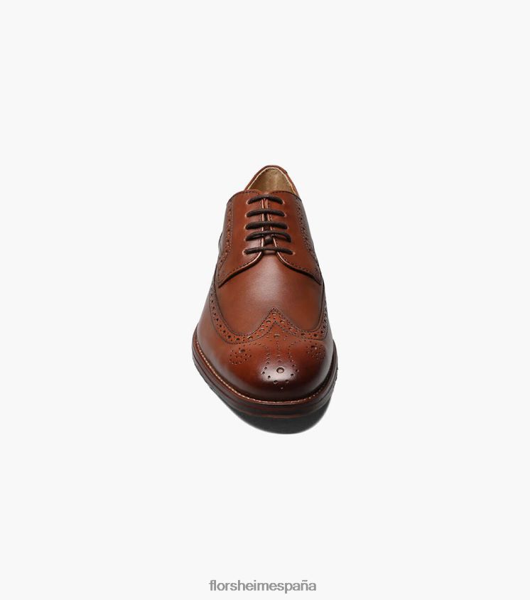 salerno wingtip oxford Florsheim hombres LPVB4P250 calzado coñac - Imagen 6