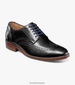 salerno wingtip oxford Florsheim hombres LPVB4P251 calzado negro