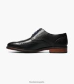 salerno wingtip oxford Florsheim hombres LPVB4P251 calzado negro - Imagen 5