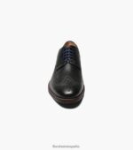 salerno wingtip oxford Florsheim hombres LPVB4P251 calzado negro - Imagen 6