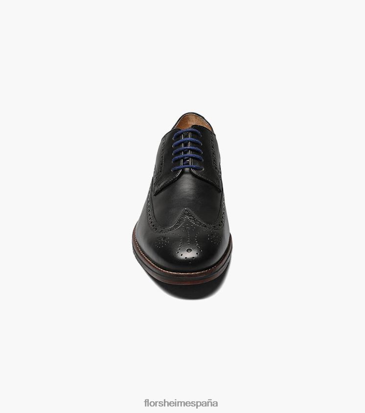 salerno wingtip oxford Florsheim hombres LPVB4P251 calzado negro - Imagen 6