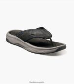 sandalia con tiras 2 de rodadura Florsheim hombres LPVB4P372 calzado negro