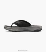 sandalia con tiras 2 de rodadura Florsheim hombres LPVB4P372 calzado negro - Imagen 5