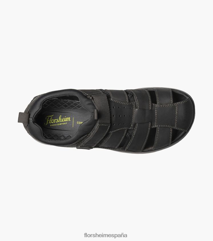 sandalia de pescador de viaje Florsheim hombres LPVB4P397 calzado ch negro - Imagen 4