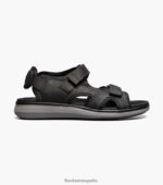 sandalia río aventura Florsheim hombres LPVB4P378 calzado ch negro - Imagen 2