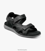 sandalia río aventura Florsheim hombres LPVB4P378 calzado ch negro