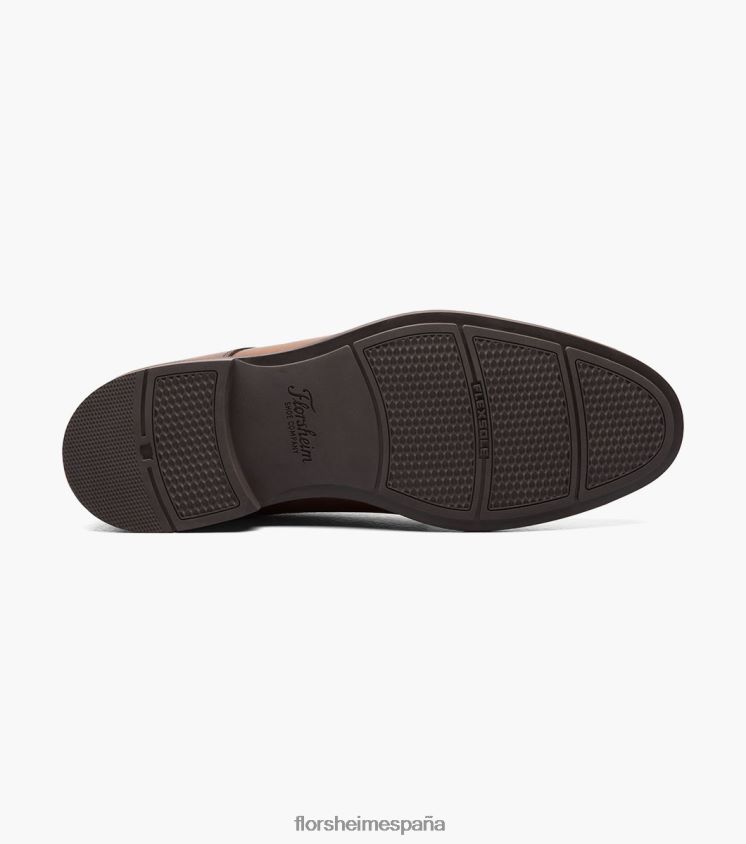 santucci moc toe oxford Florsheim hombres LPVB4P164 calzado coñac - Imagen 3