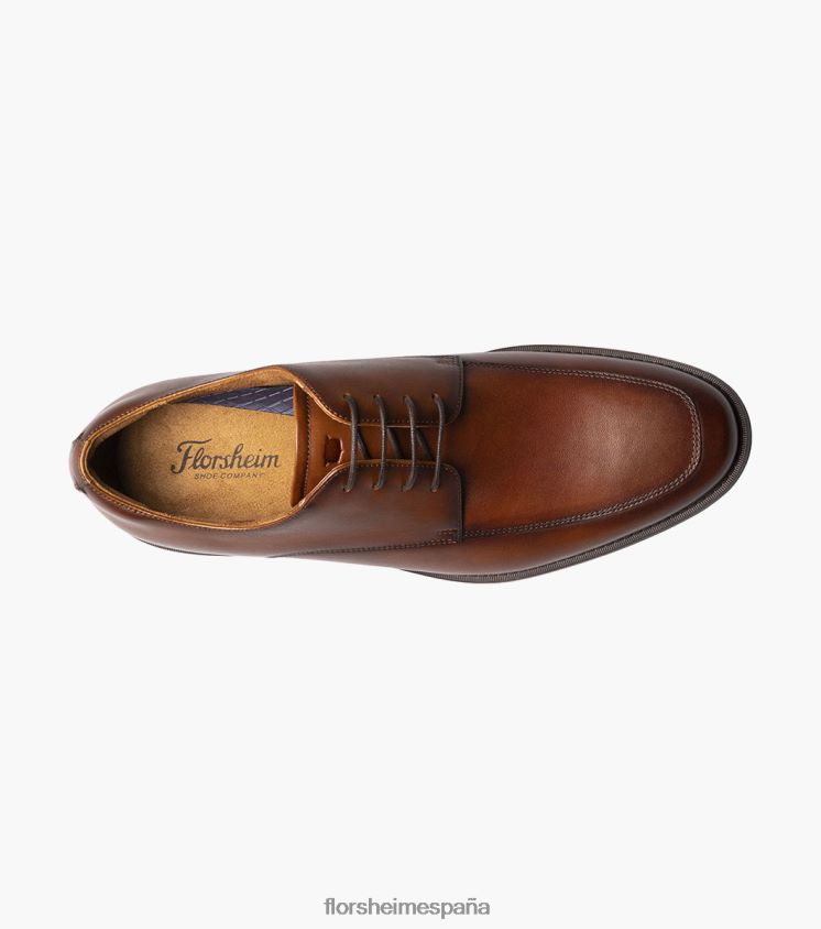 santucci moc toe oxford Florsheim hombres LPVB4P164 calzado coñac - Imagen 4