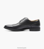 santucci punta de ala oxford Florsheim hombres LPVB4P160 calzado negro - Imagen 5