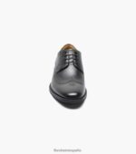 santucci punta de ala oxford Florsheim hombres LPVB4P160 calzado negro - Imagen 6