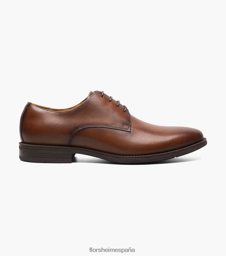 santucci puntera lisa oxford Florsheim hombres LPVB4P162 calzado coñac - Imagen 2