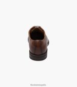 santucci puntera lisa oxford Florsheim hombres LPVB4P162 calzado coñac - Imagen 7