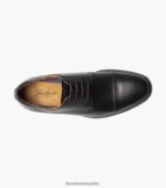 santucci puntera oxford Florsheim hombres LPVB4P159 calzado negro - Imagen 4