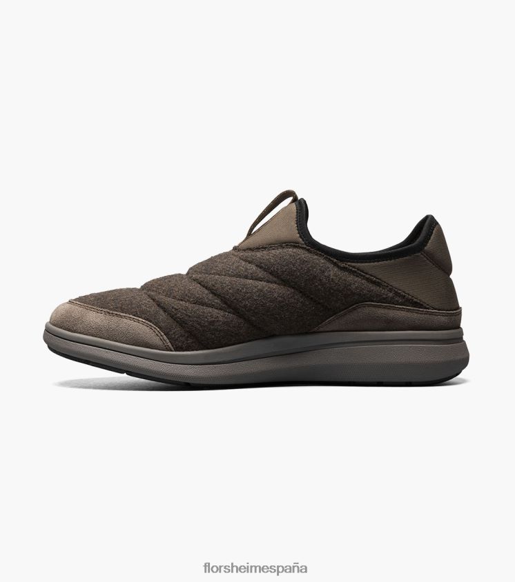 sin cordones con puntera tipo mocasín de lana java Florsheim hombres LPVB4P341 calzado marrón - Imagen 5