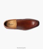 sin cordones jackson moc toe Florsheim hombres LPVB4P155 calzado coñac - Imagen 4