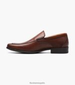 sin cordones jackson moc toe Florsheim hombres LPVB4P155 calzado coñac - Imagen 5