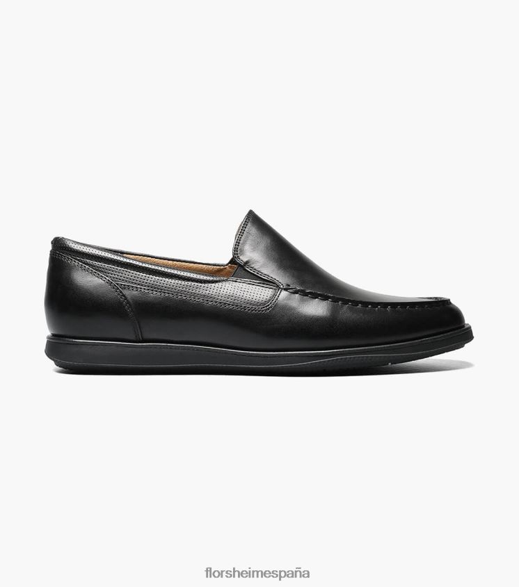 slip veneciano con punta de mocasín atlántico Florsheim hombres LPVB4P352 calzado negro - Imagen 2